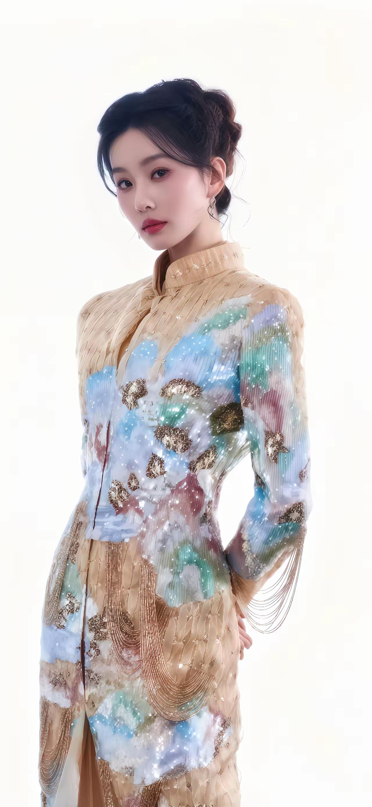 美女壁纸～刘诗诗，多面美人的氛围感密码，每一套look都美到心巴上！从职场到日常