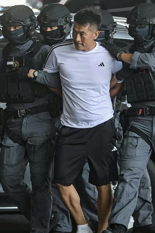 下了飞机腿软了，在泰国3年趾高气昂的，就在去泰国警方押解的时候还一脸得意穿着名牌