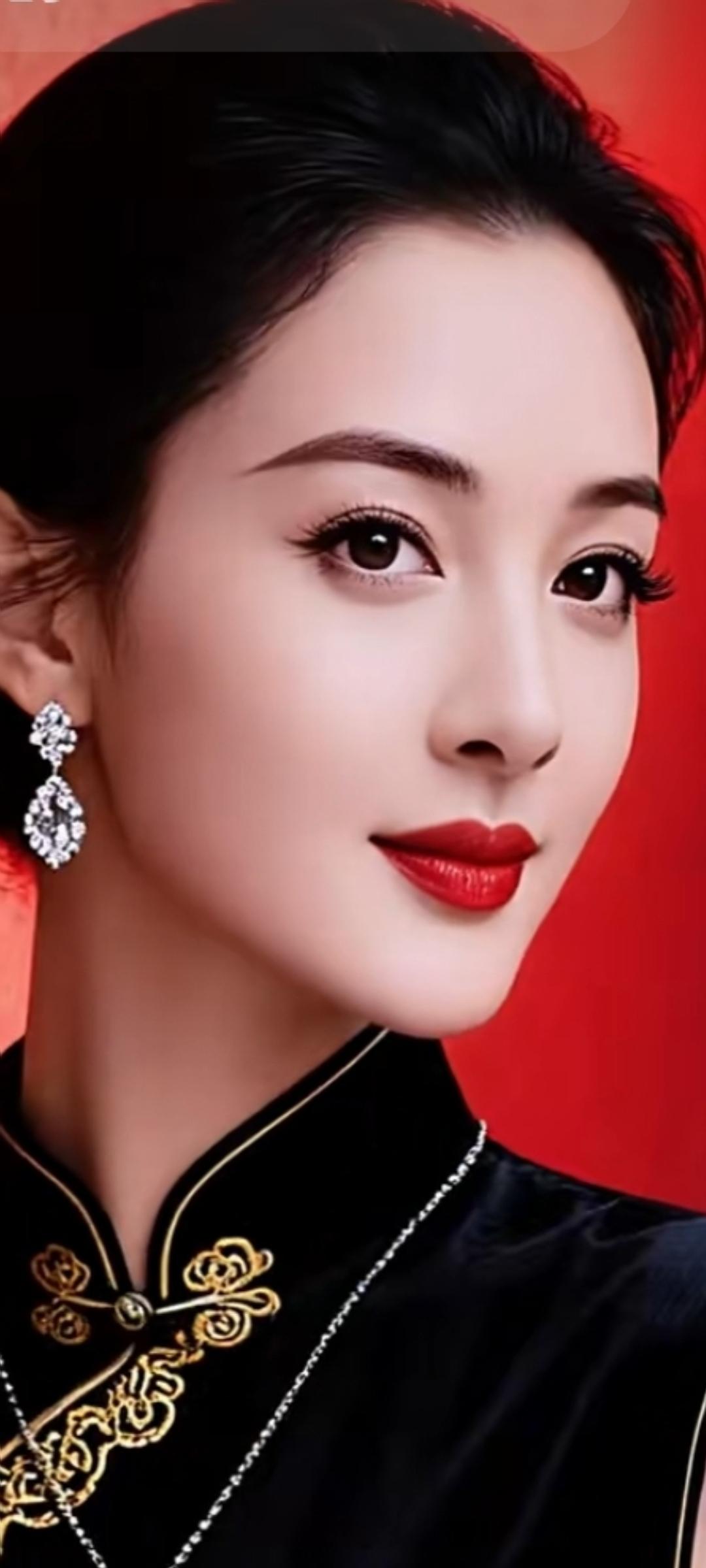 红妆美人，金簪玉佩。