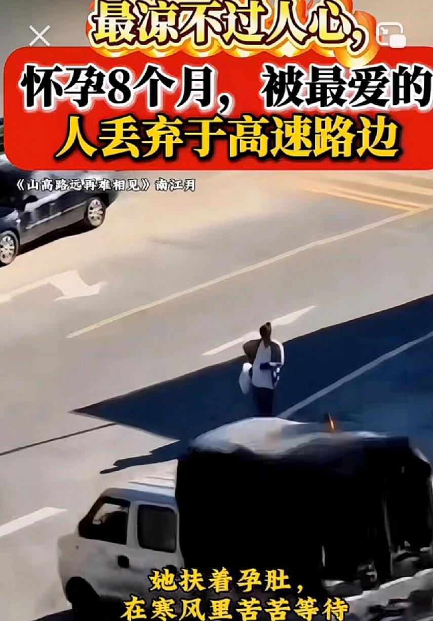 婆婆笑了，因为儿媳妇的一句顶嘴，儿子为了给婆婆出气把怀胎八个月的媳妇拽下车扔在高