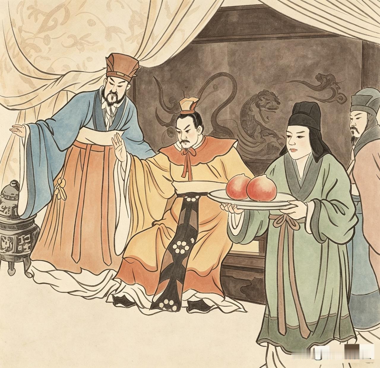 晏婴一生劝谏齐景公节俭、爱民、轻徭薄赋，敢于直言犯上，是后世公认的贤相，二桃杀三