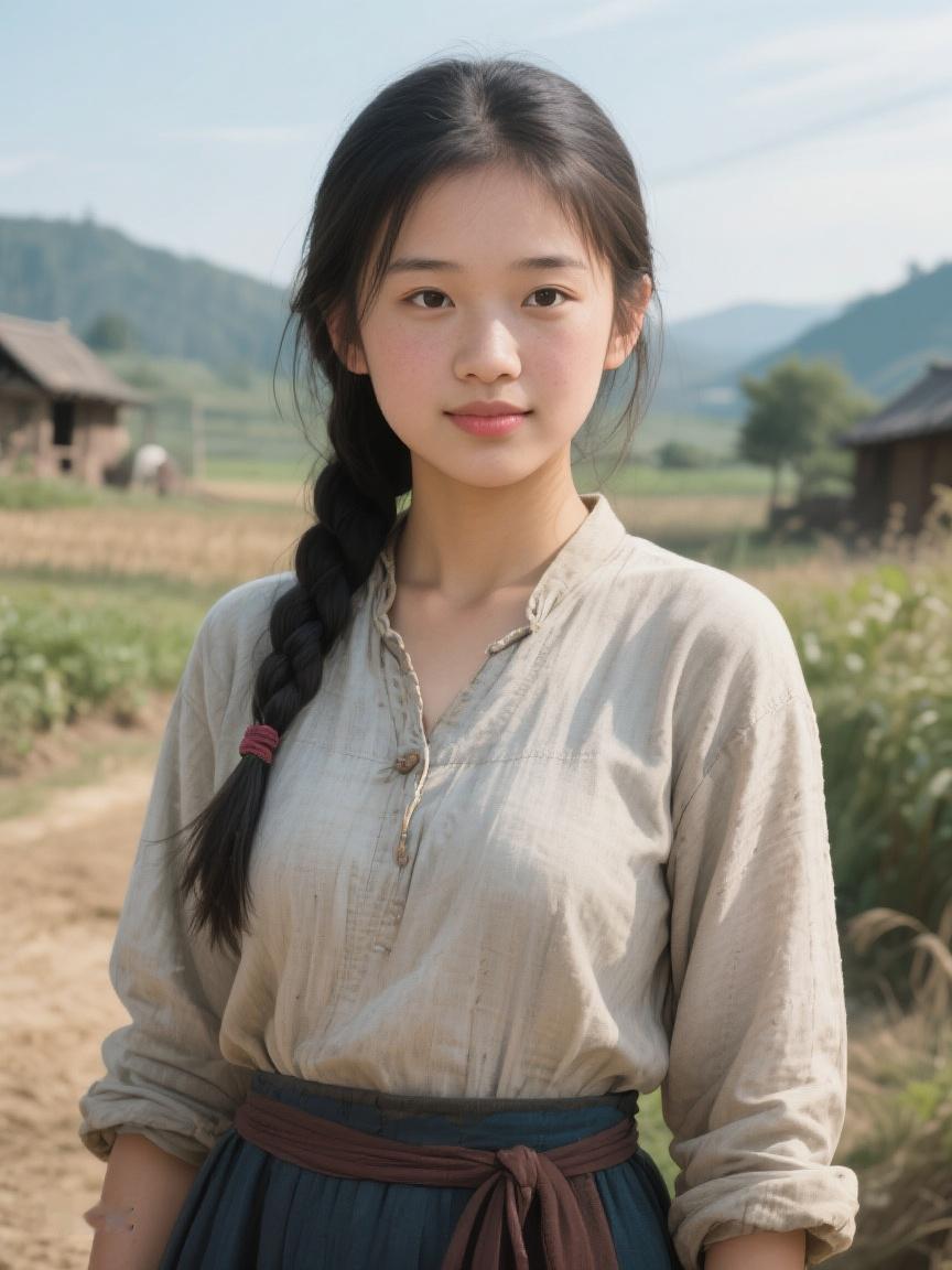AI妙生图站在乡野小径，于质朴中探寻，生活的本真，似藏在这静谧时光里✨