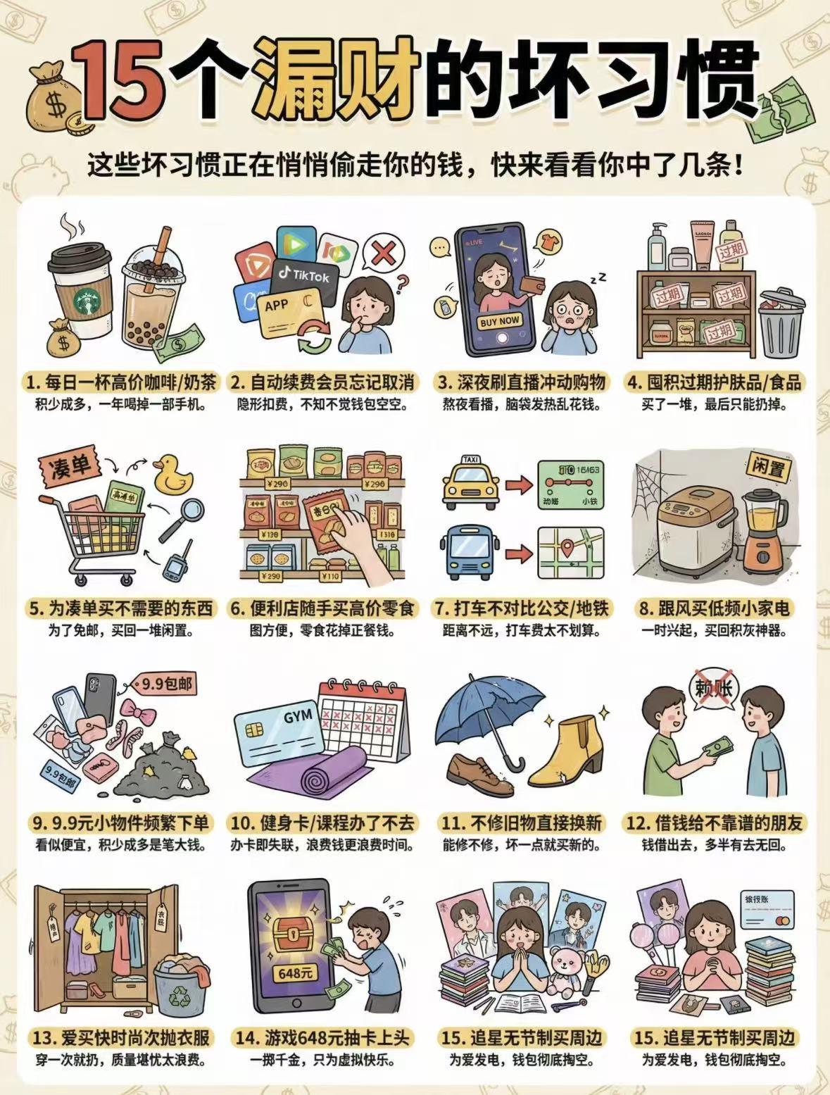 别再抱怨自己存不下钱了！你以为的小钱，正在悄悄掏空你的钱包！每天一杯奶茶