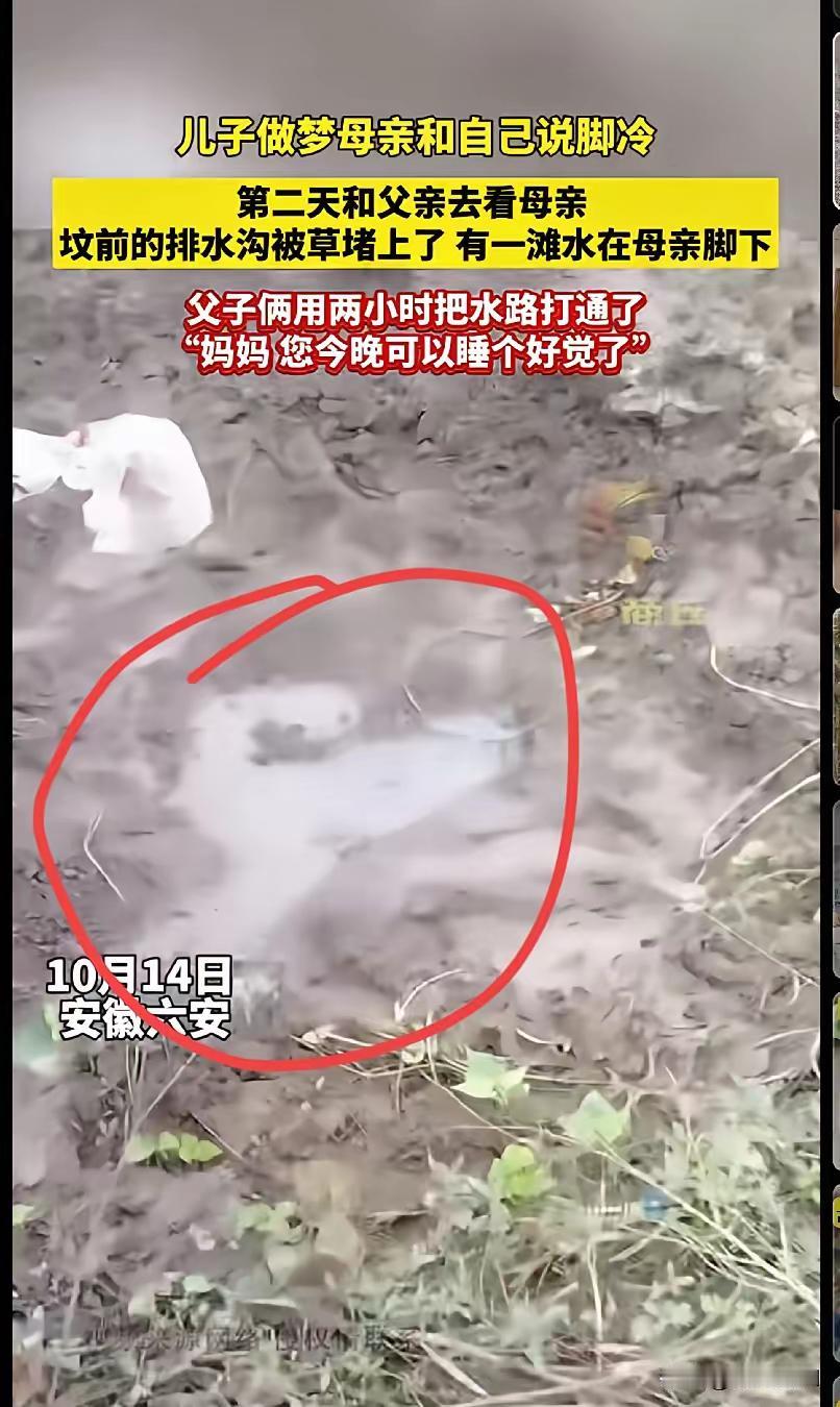家人们谁懂啊！安徽六安这事儿真的看哭我了！儿子梦见妈妈说脚冷，换别人可能只当是个