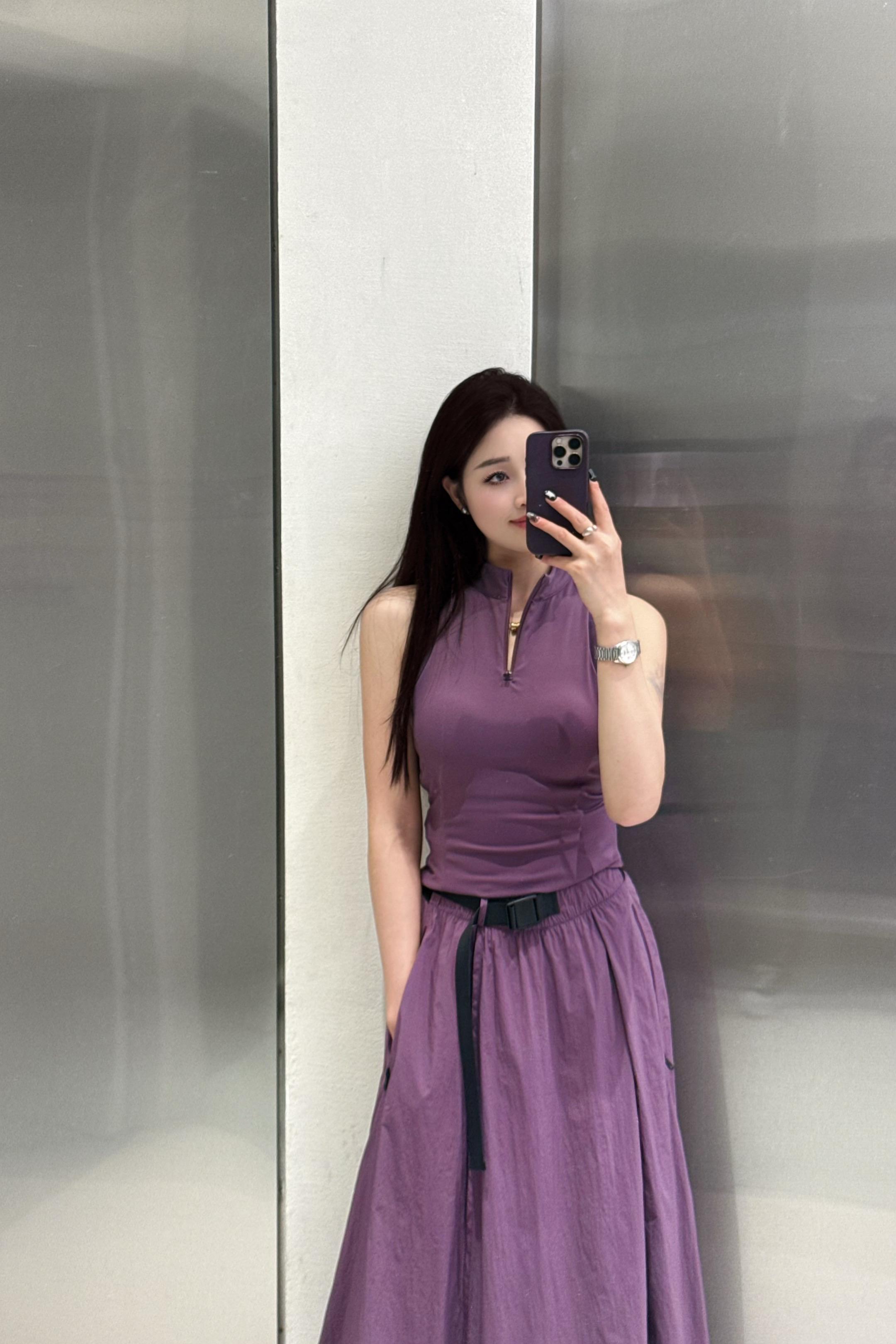 妹妹说，紫色很有韵味。