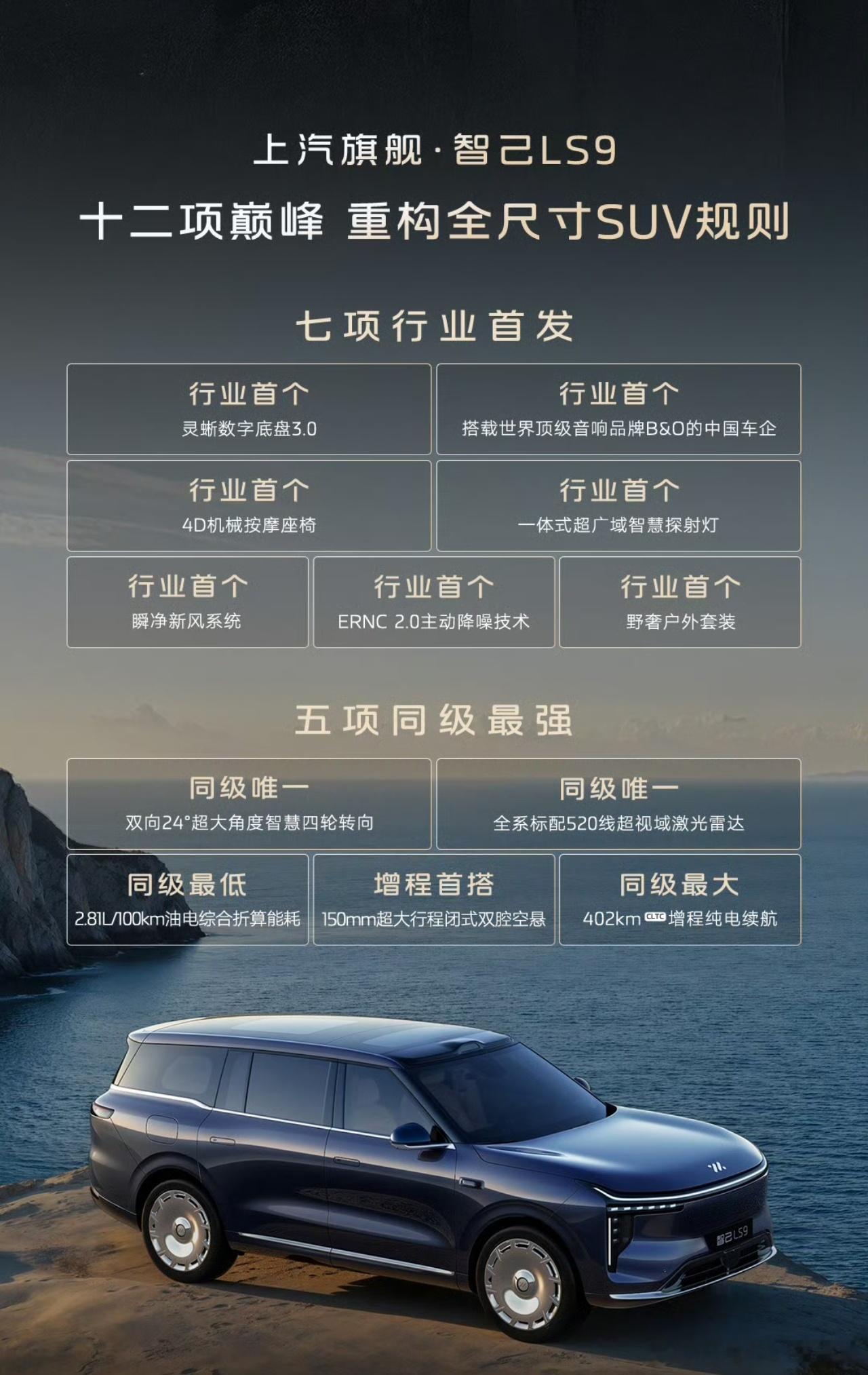 上汽旗舰智己LS9将于11月4日预售发布我和汽车的日常大v聊车智己ls9看到智