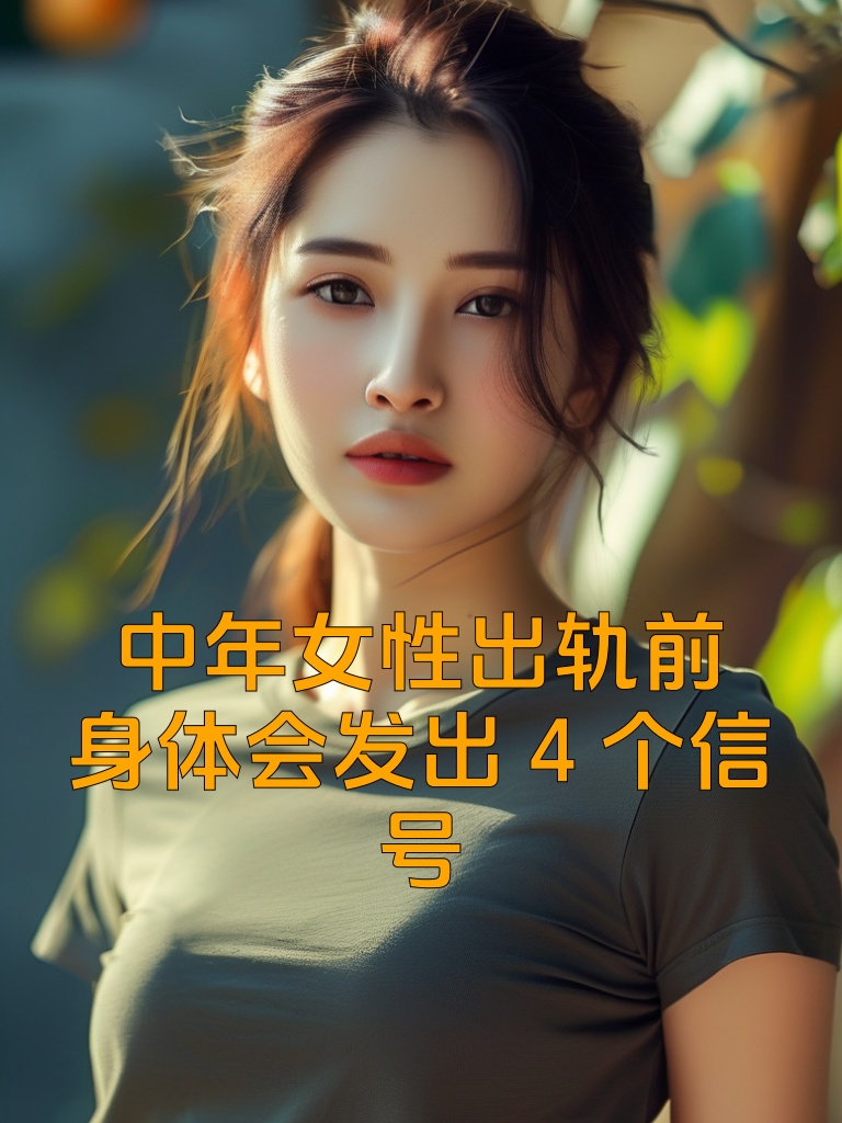 中年女性出轨前，身体会发出4个信号