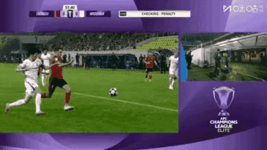 裁判艾堃不该向亚冠裁判学习学习吗？看看蓉城亚冠对广岛三箭周定洋获得的这个点球，大