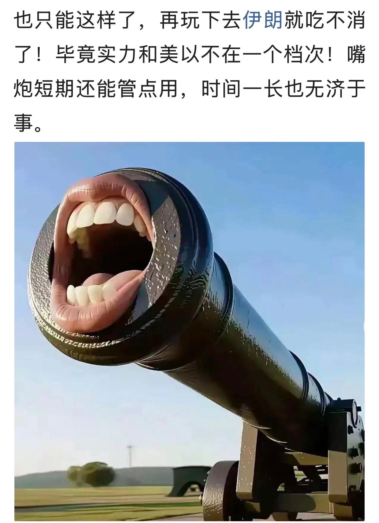战争不是靠口号决定胜负的！一个国家海空军都被打残了，没有一架战机一艘军舰漂着，领