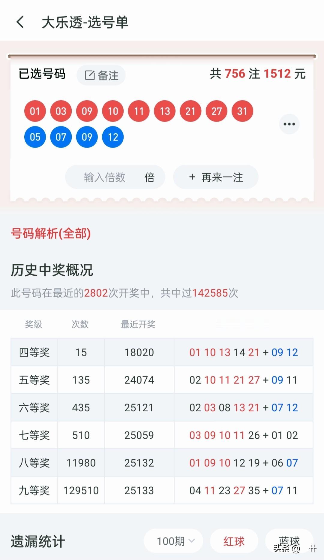 大乐透选号2025135期红球：01,03,09,10,11,13,21,27