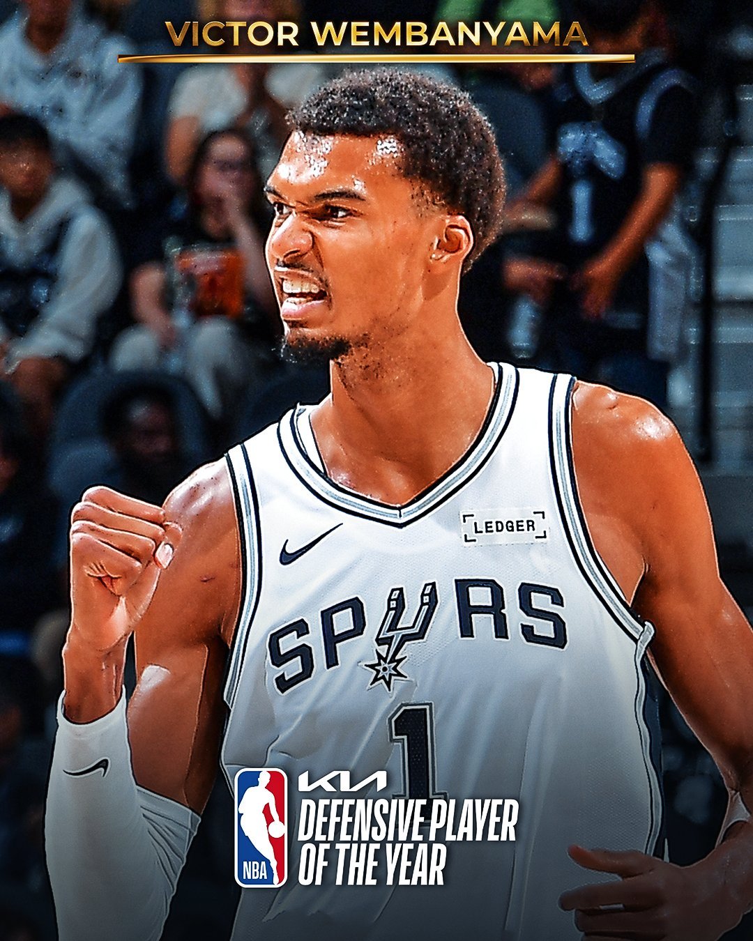 毫无悬念！！文班亚马全票当选本赛季的DPOY！！这是NBA历史上第一个全票DPO