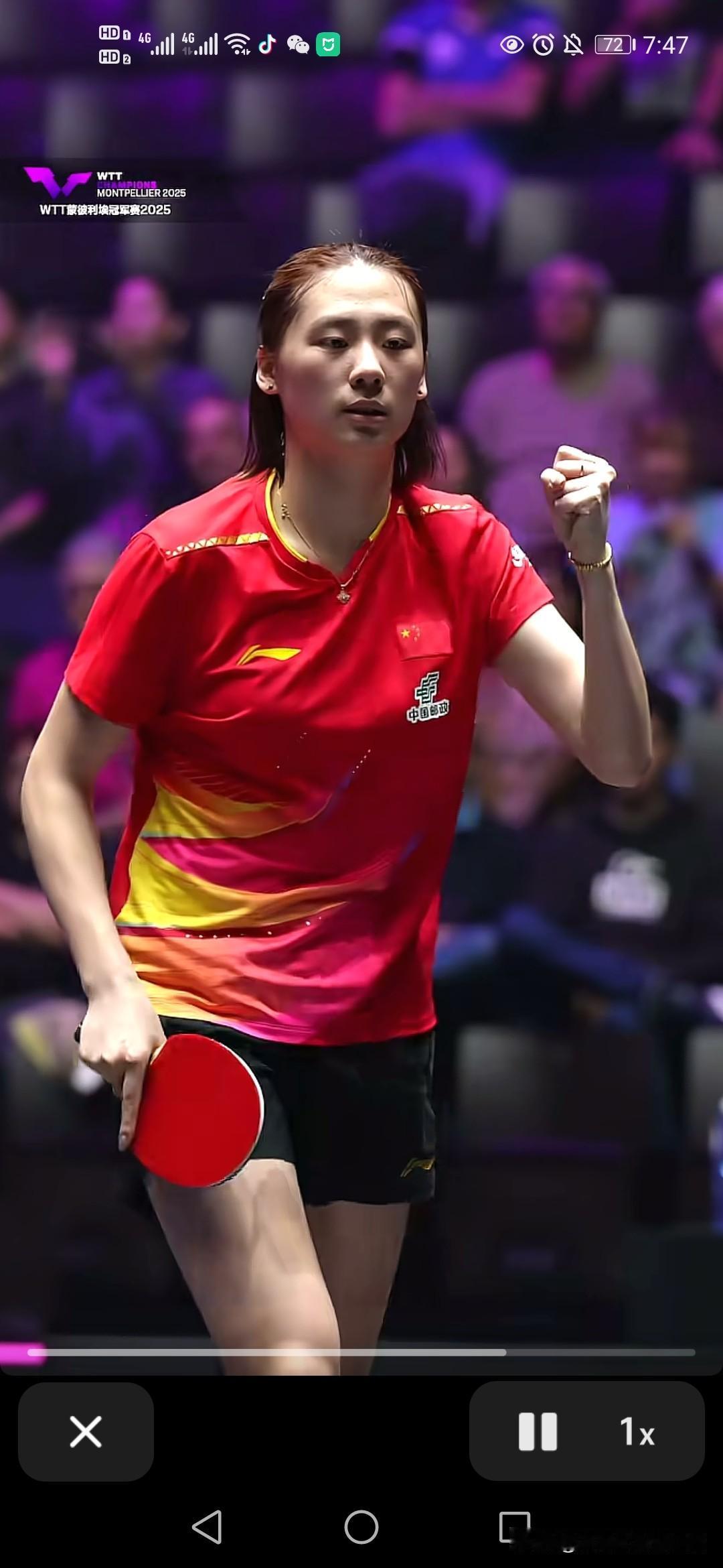 陈熠或成蒙彼利埃最大赢家。蒙彼利埃比赛第三日上半区的陈熠3:2战胜波尔卡诺亚怒吼