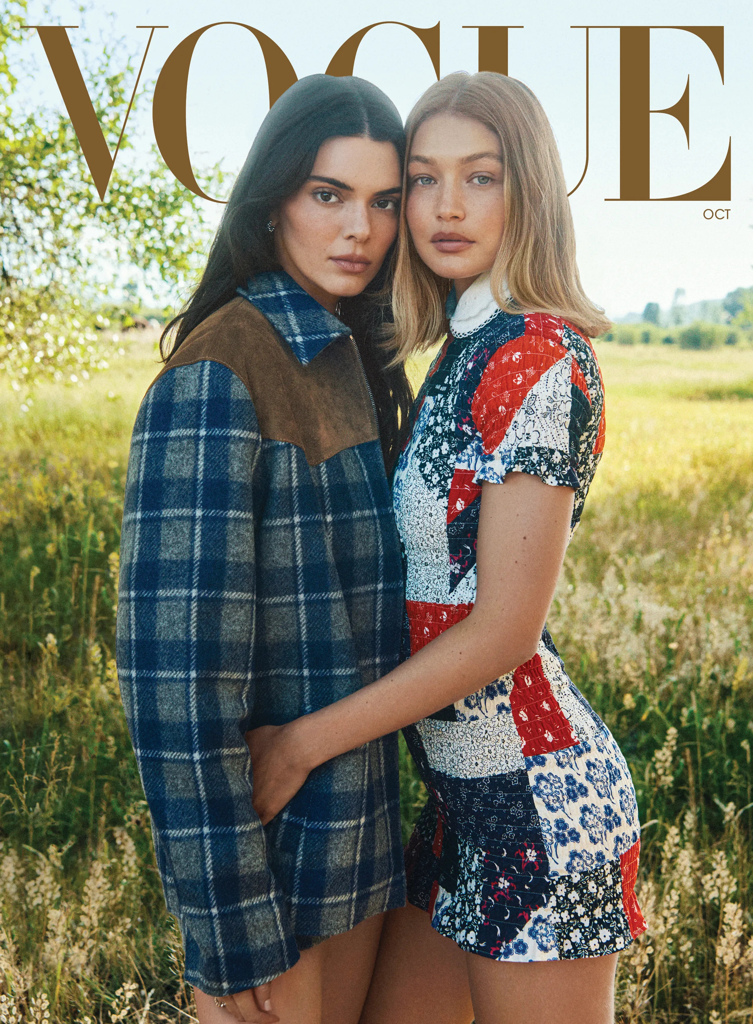 WOW~~肯豆KendallJenner和GigiHadid登上《VOGUE