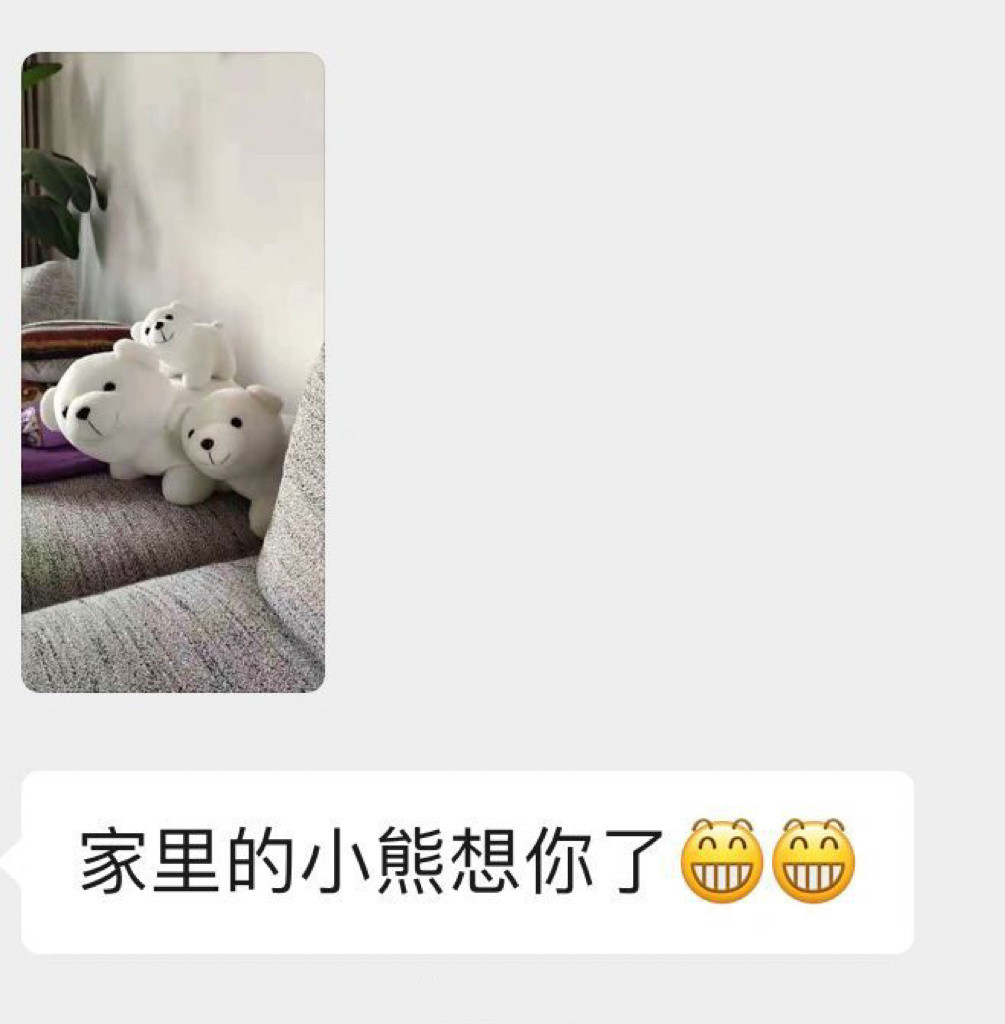 妈妈说家里的玩偶想我了……