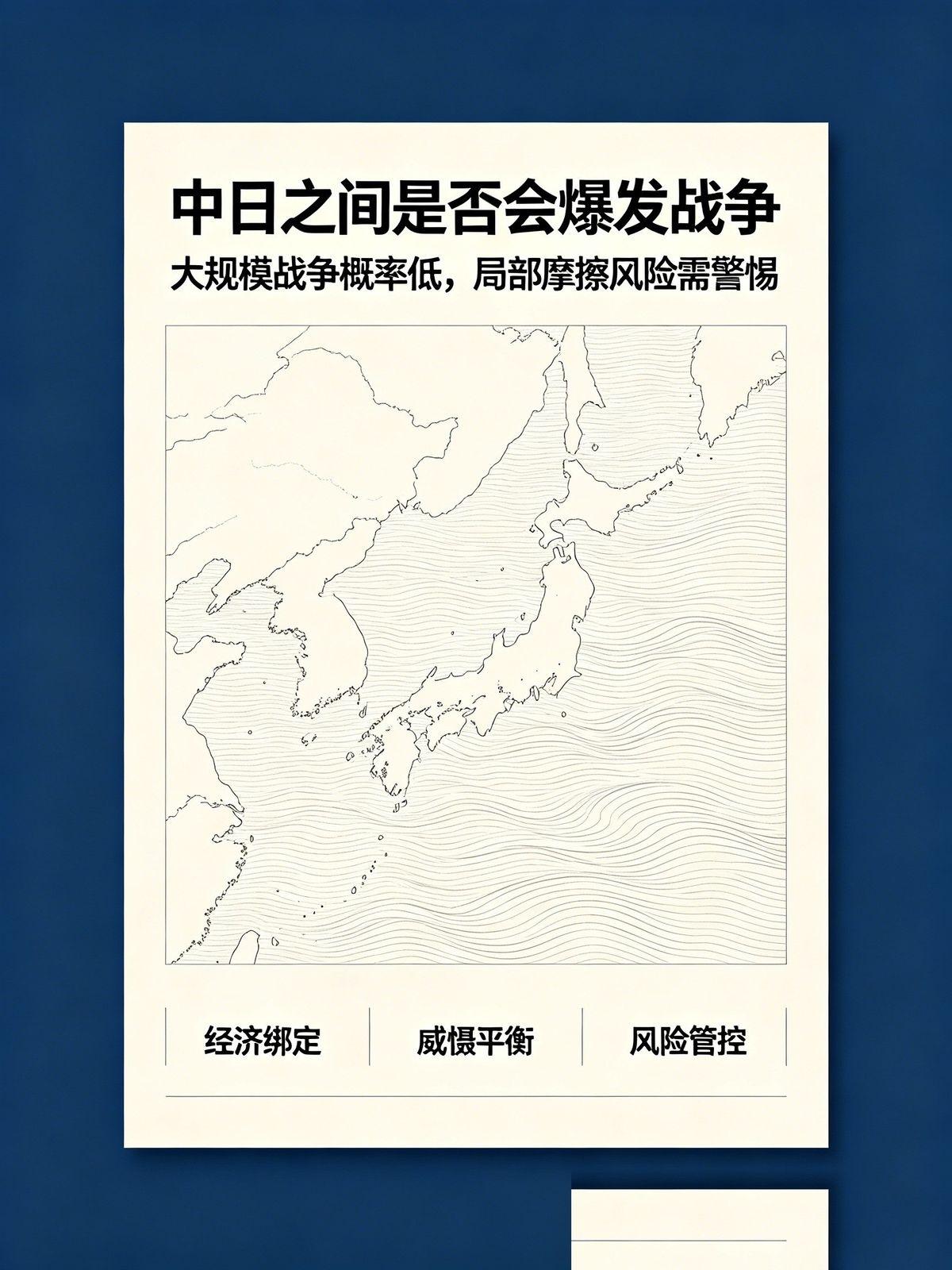 中日战争不会和俄乌战争一样克制，一旦开打就是不死不休的灭国之战，不可能打打停停。