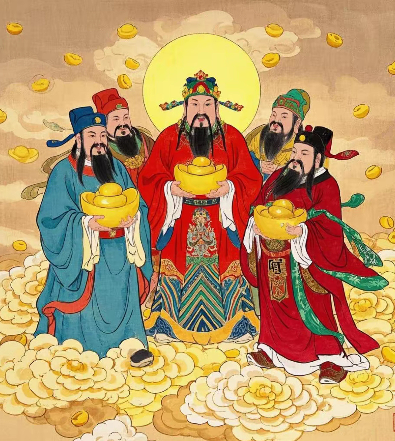 再过两天就要迎财神了今天的主题：2025年一起来养财运！🎁普陀山足金财库贴以