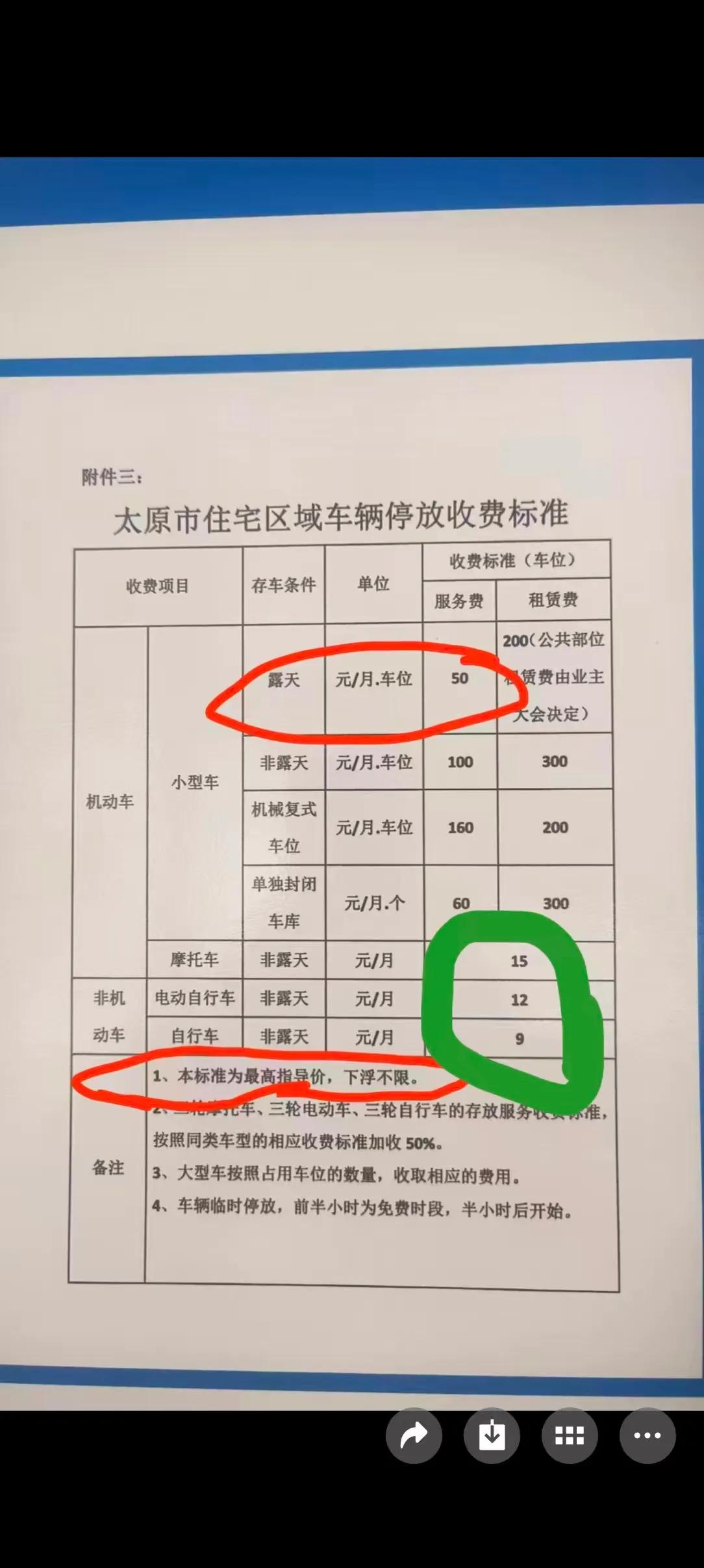 太原的老破小竟然用最高标准收停车费了！