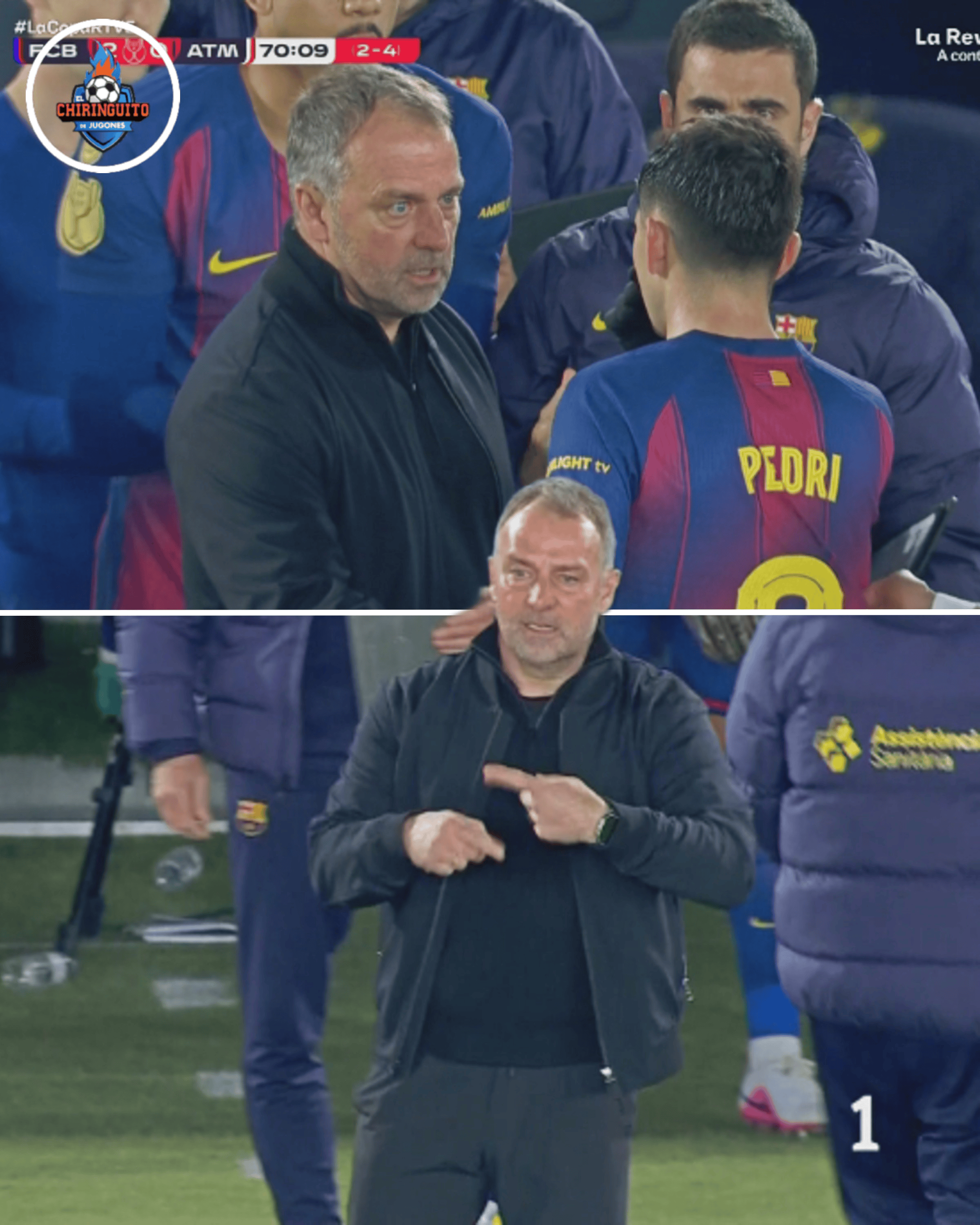 国王杯战马竞佩德里拒绝被换下, 主动请求弗里克继续出战