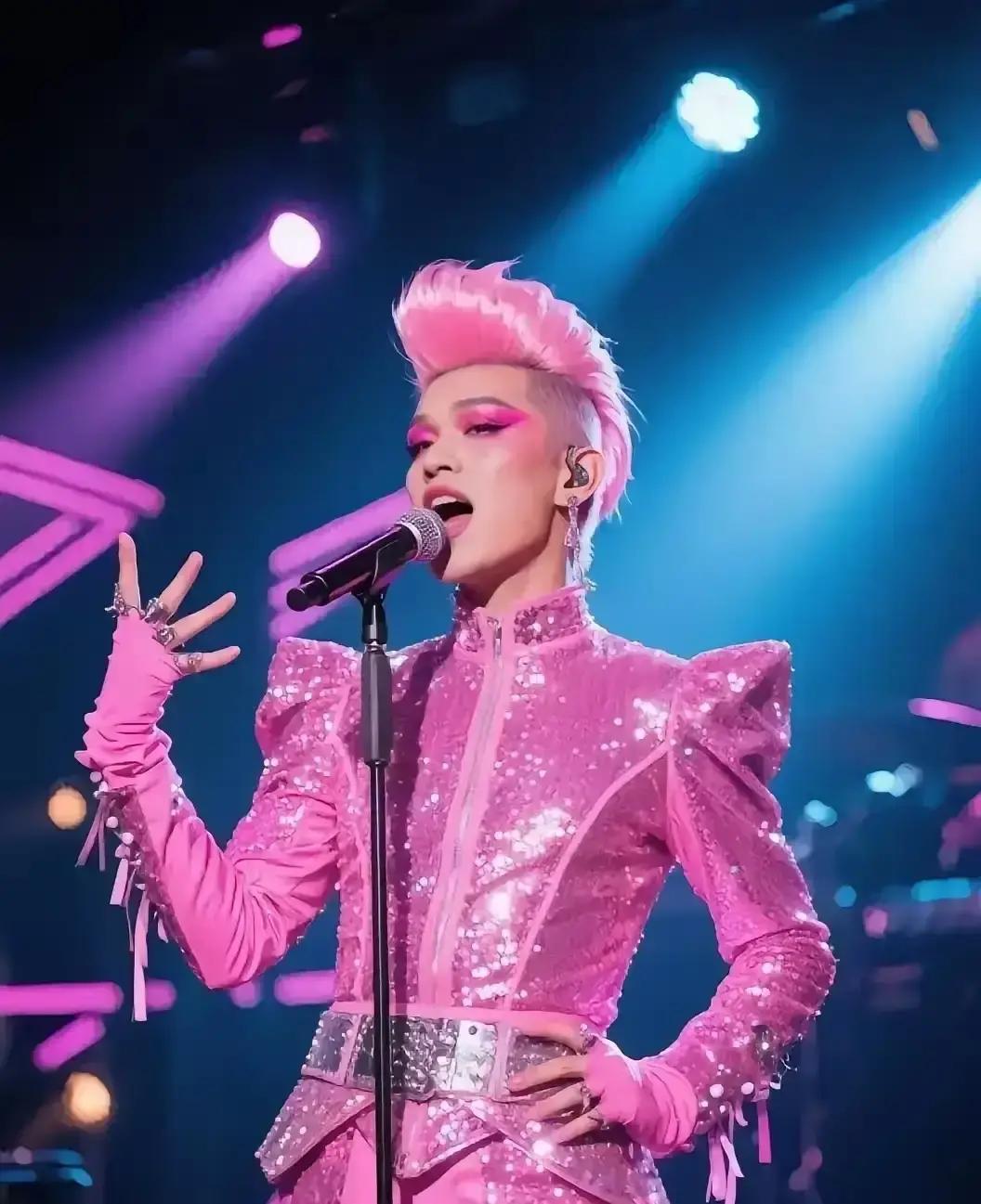 男孩化浓妆上央视，3亿人看懵昨晚零点，我妈指着电视问：这谁？睫毛比我还长。