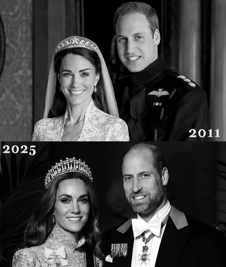 时间不光可以带走青春，还能让另一个人代替曾经的青春回来。对比威廉王储和凯瑟琳王