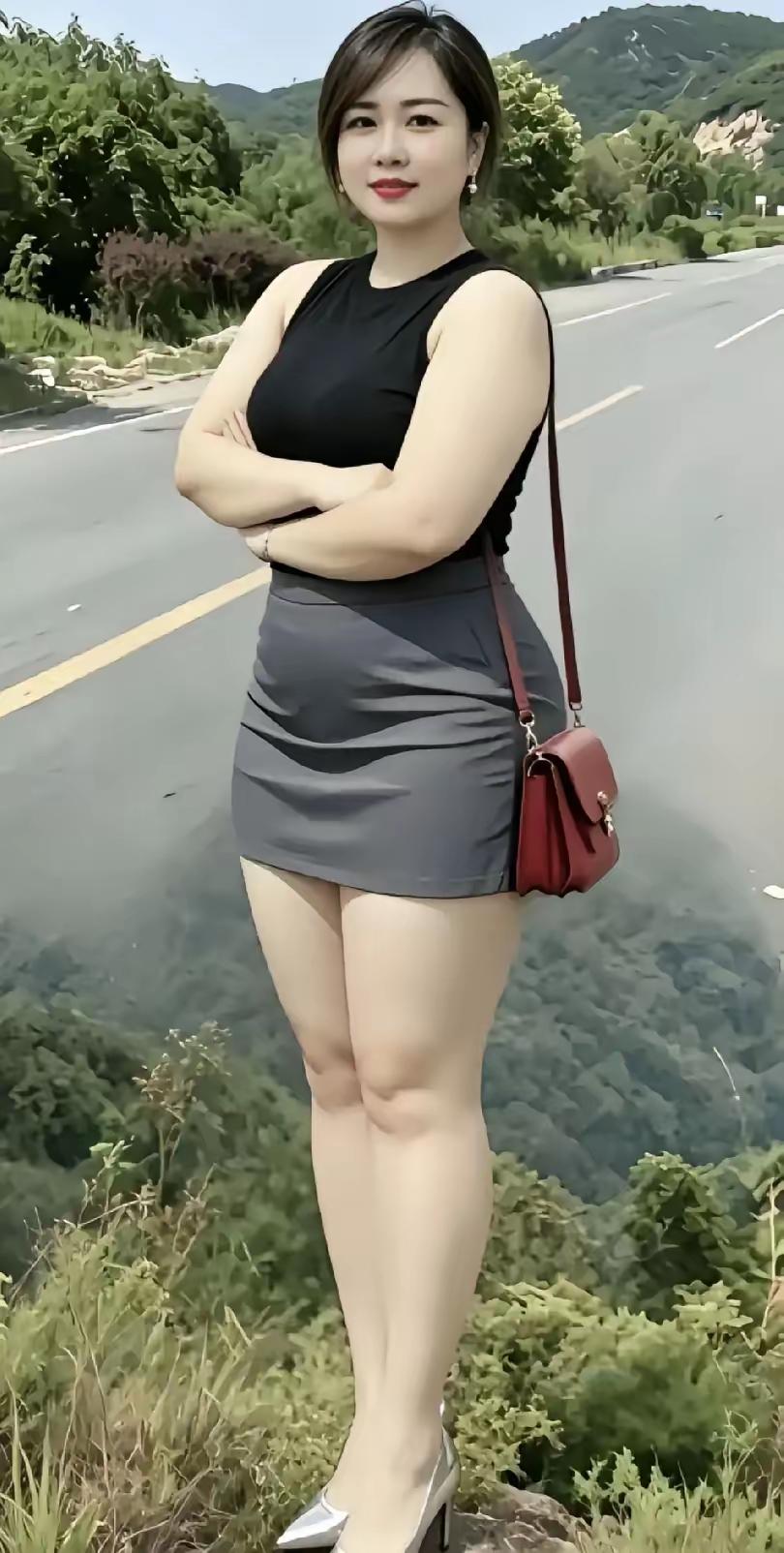 内心受熬煎，站在公路边。朝夕痴痴盼，迟迟影不见。