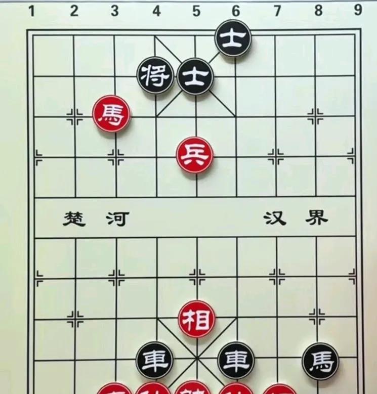 没有业八的水平是解不开这盘棋的，想着用高吊马，拔簧马就把这黑将干倒，感觉这棋行不