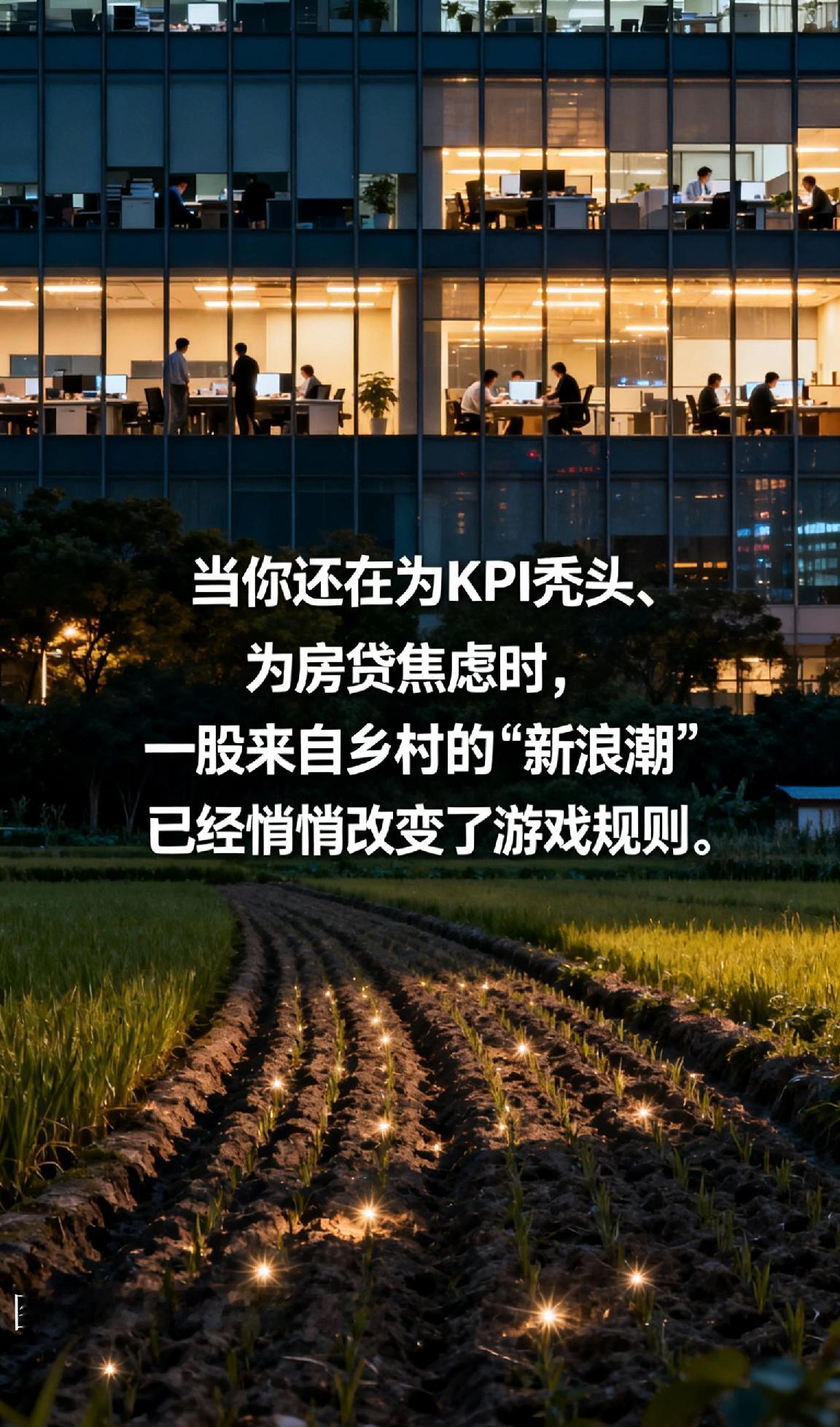 逃离北上广？不，聪明人已经回村搞事业了！凌晨两点的写字楼灯光，真的比不过老