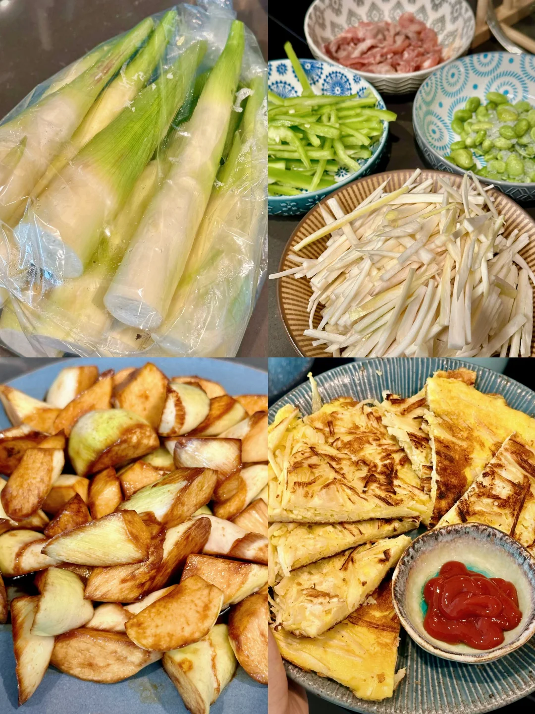 留子真正的奢侈品是两磅新鲜茭白😍三种吃法