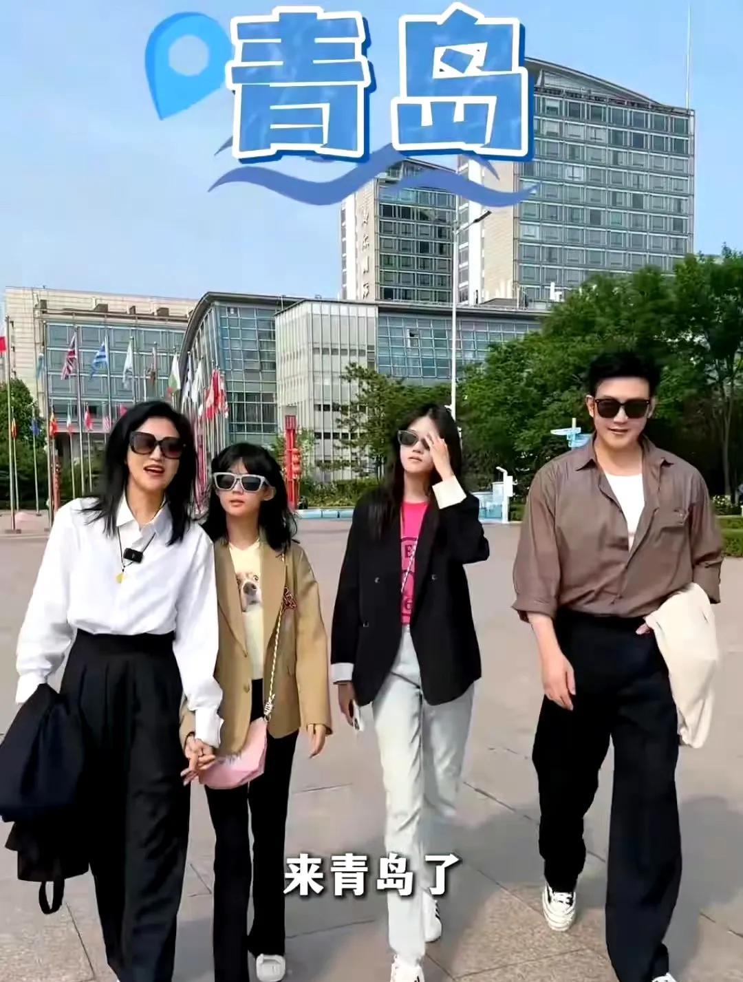 陆毅这是想让两个女儿进娱乐圈吧？最近社交平台上老其次女儿们，一家四口都是各种活动