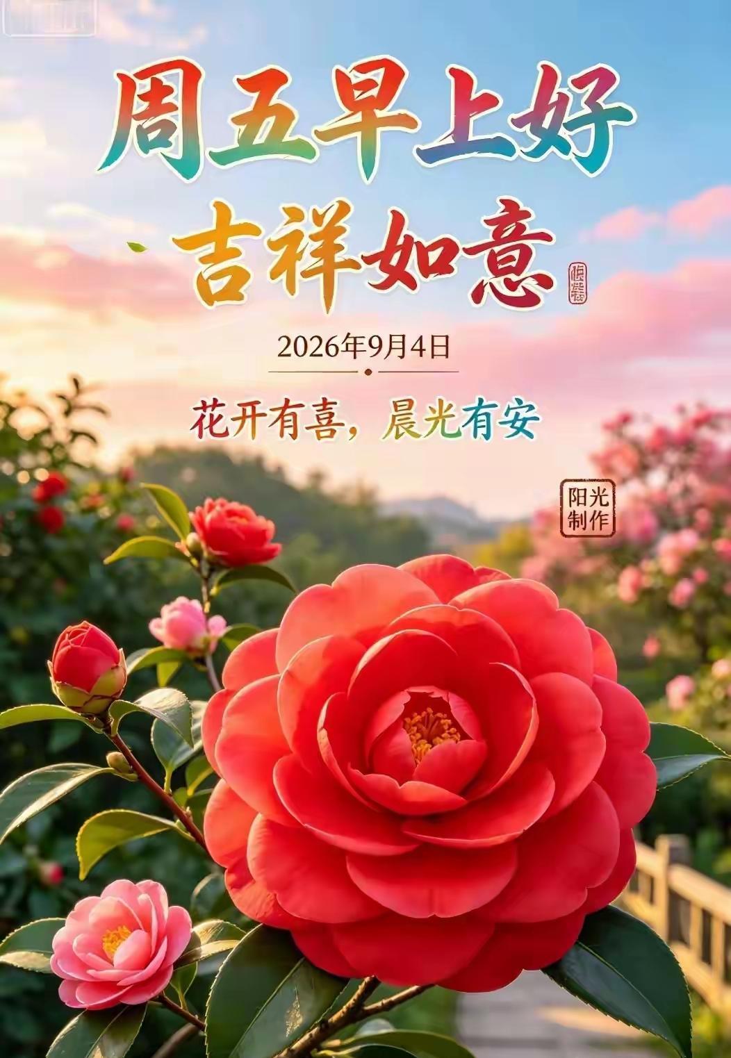 周五清晨，秋意暖暖✨愿大家：幸福99，健康99，平安99❤️万事顺意，