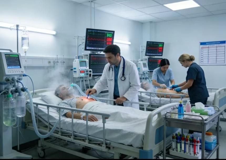 我有一个高中时的同学在ICU工作，整天都是处于高强度、高压力的紧张工作状态，工作