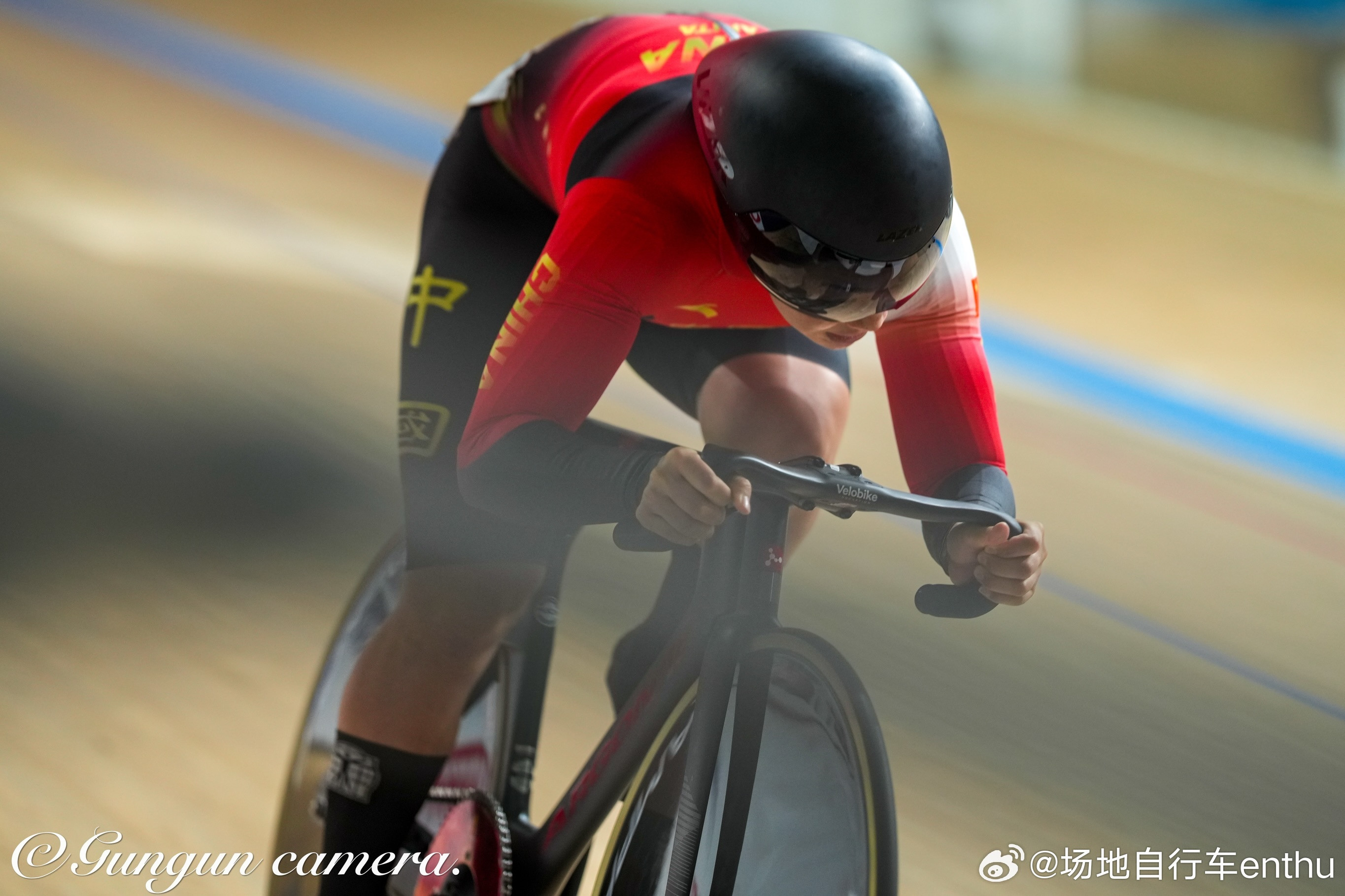场地自行车日本摄影师镜头下的中国选手