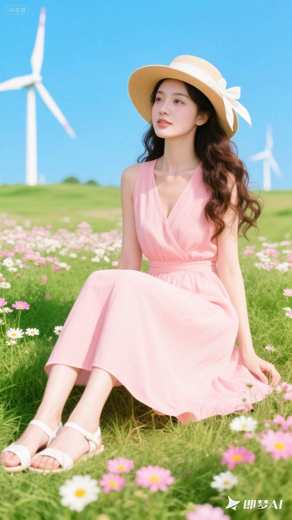即梦AI 每日分享 清纯甜美 唯美 甜美穿搭