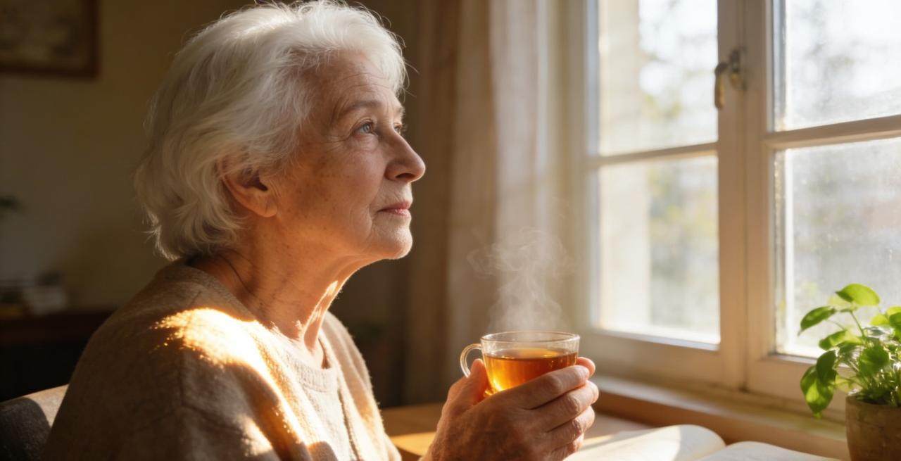 爱你老己，明天见站在镜子前，望着镜中那个添了些皱纹、鬓角染了霜色的自己，心