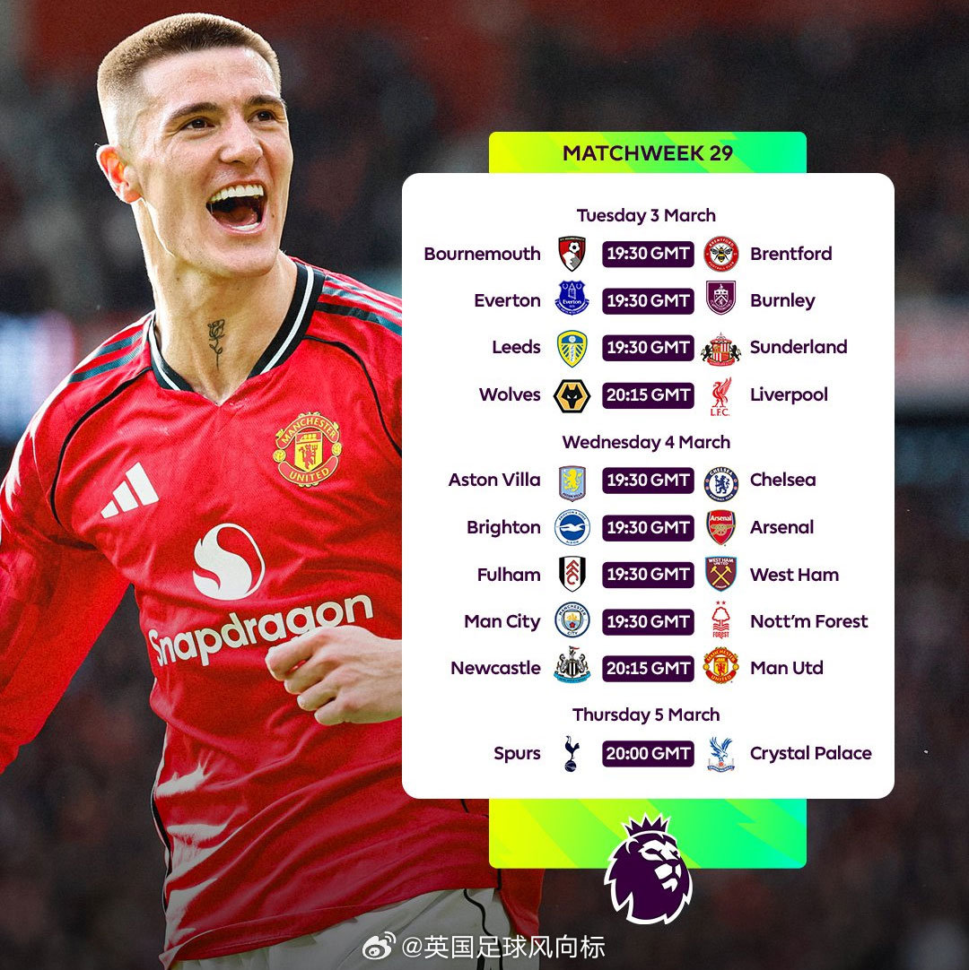 【睡觉还是看球？】英超第29轮周中快车，10场比赛的开球时间，我们这边在周三周四