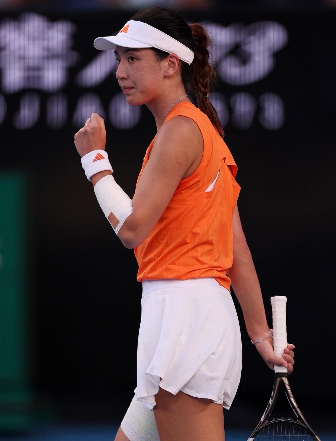 王欣瑜今天澳网冲击女单八强加油哇！你们觉得她能不能取得突破？比赛即将开始💖这很