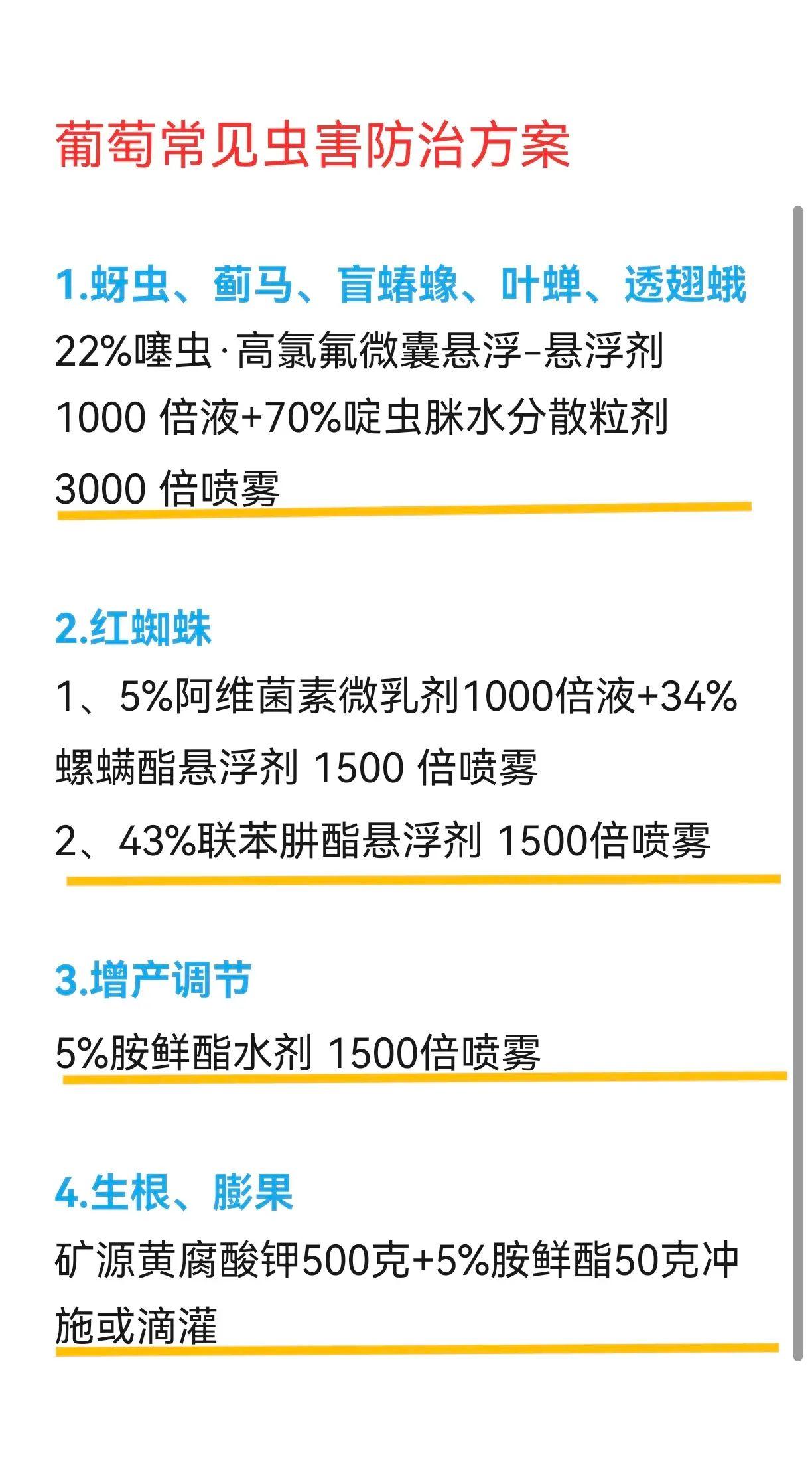 葡萄种植虫害防治蚜虫蓟马红蜘蛛
