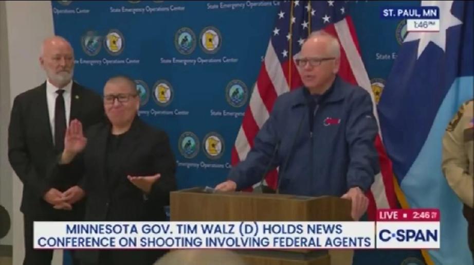 明尼苏达州州长沃尔兹：“我们将向联邦政府收取出动国民警卫队的费用，因为他们的鲁莽
