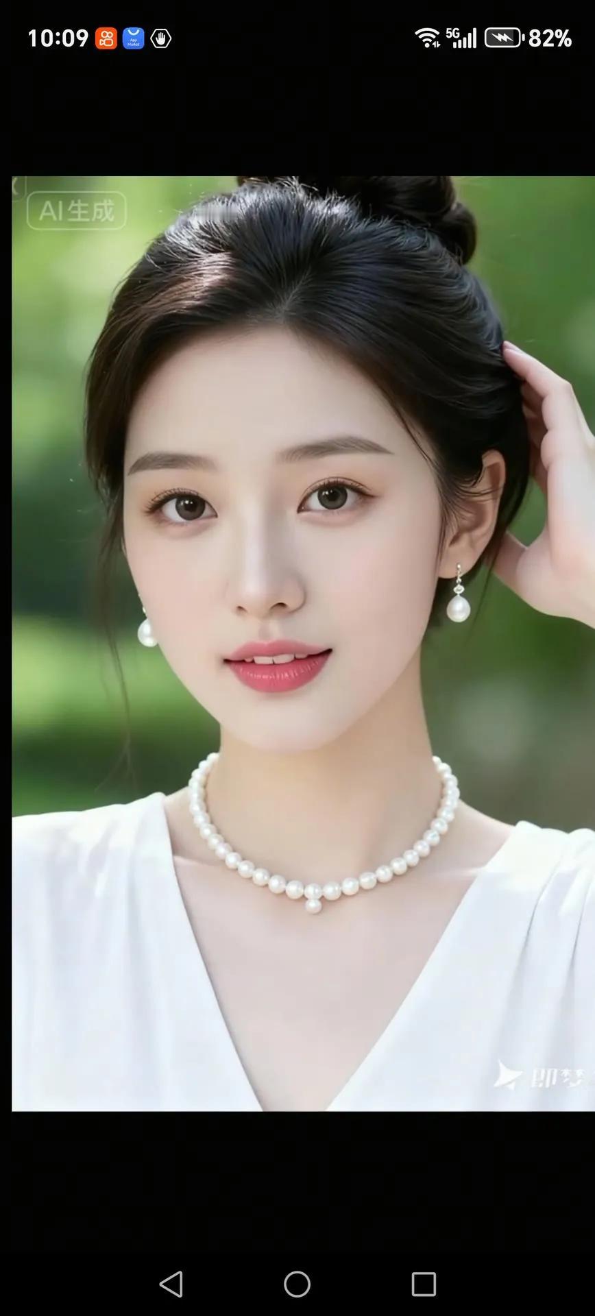 优雅珍珠项链，温柔少女心的美丽瞬间！💖✨