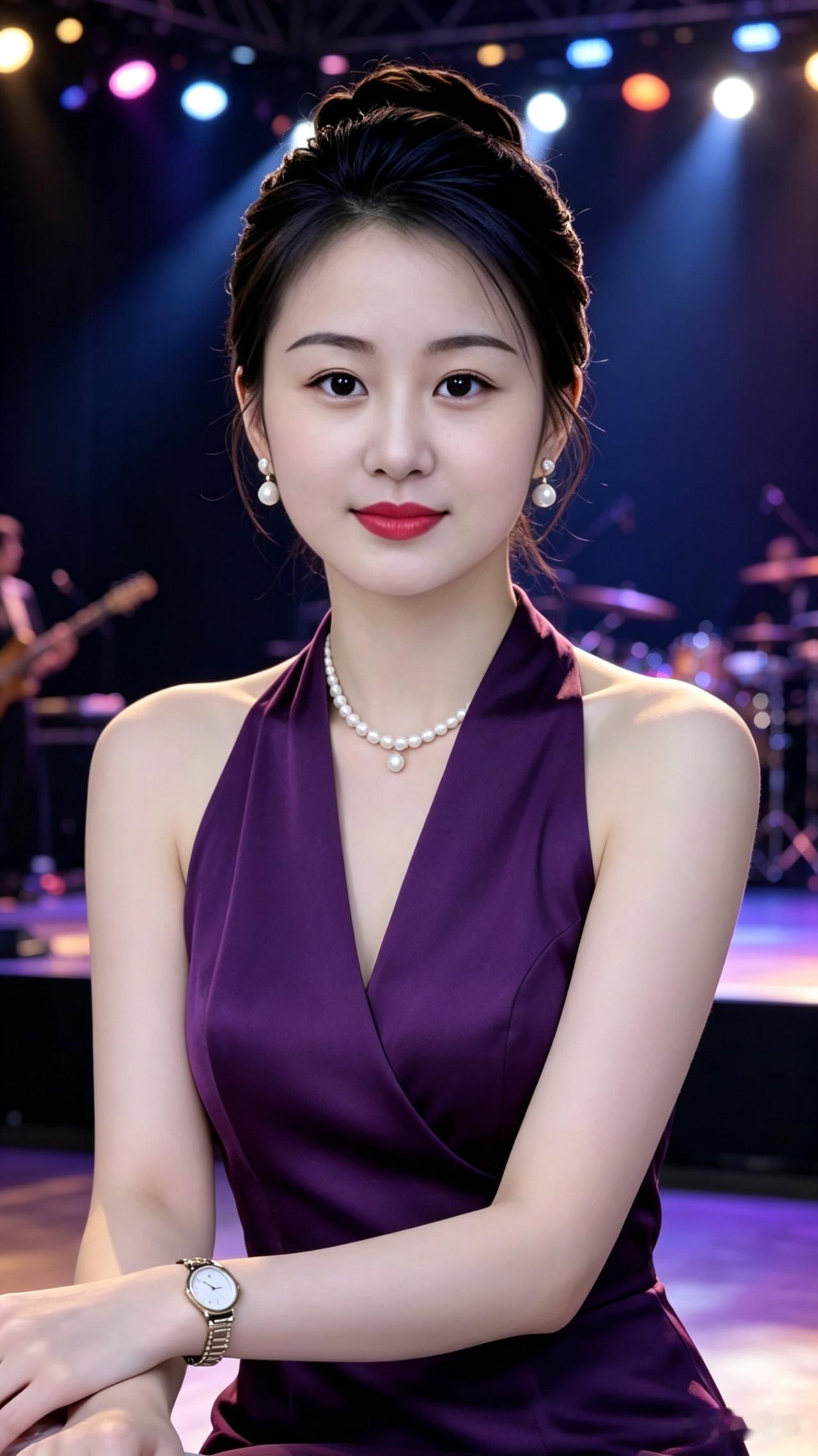 简约的打扮，却挡不住那扑面而来的气质。这位姑娘往那儿一站，恰似一幅动人的画卷。