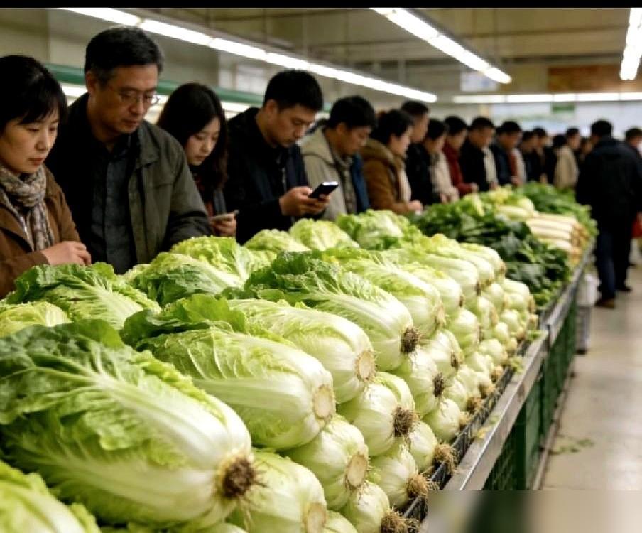 超市把9毛钱进的大白菜，贴个6毛8的价签卖给你。上周末陪我妈去超市，她非说这