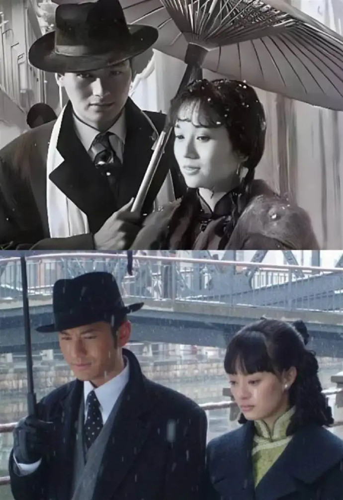 同样是给冯程程打伞，周润发🆚黄晓明