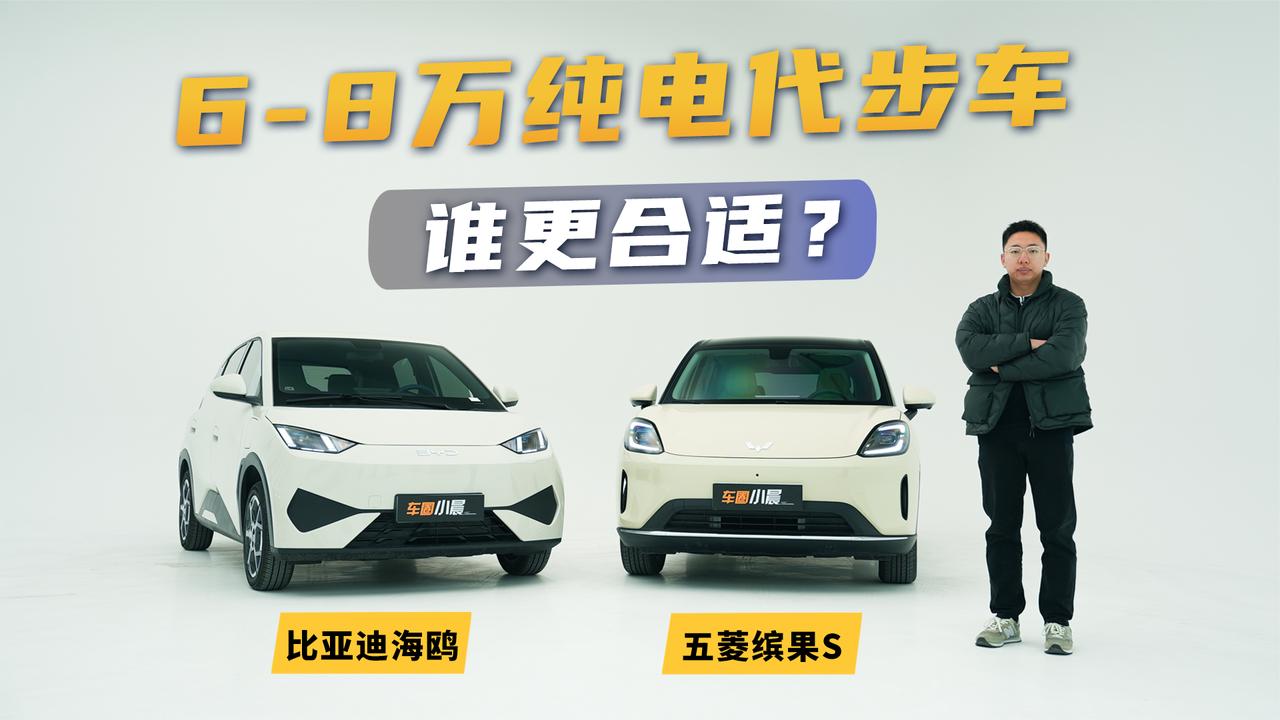 6-8万纯电代步车终极对决：五菱缤果S vs 比亚迪海鸥谁更胜一筹？
