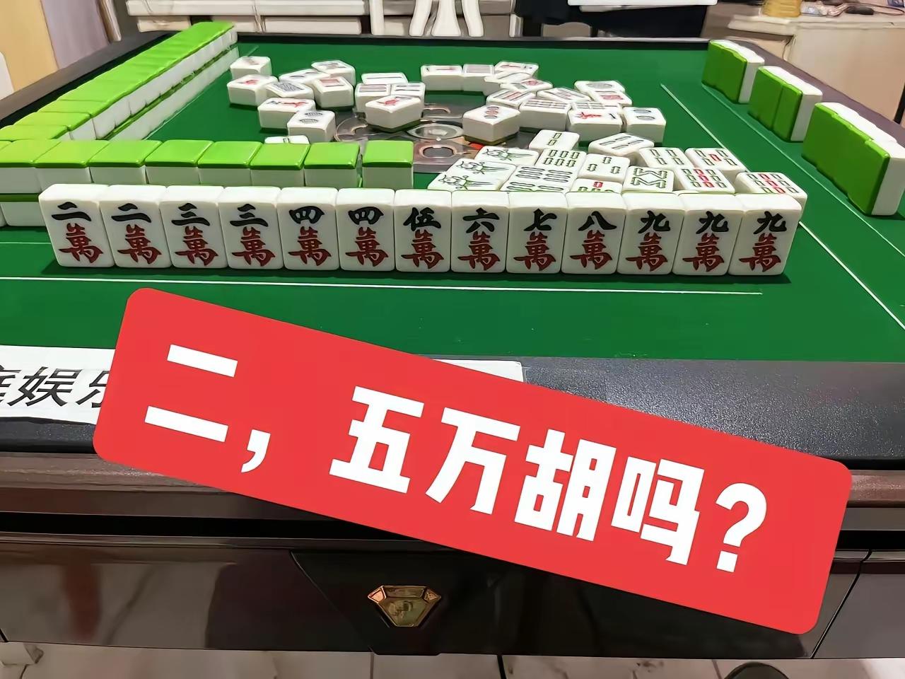 来个麻将高手，二五万能胡不？