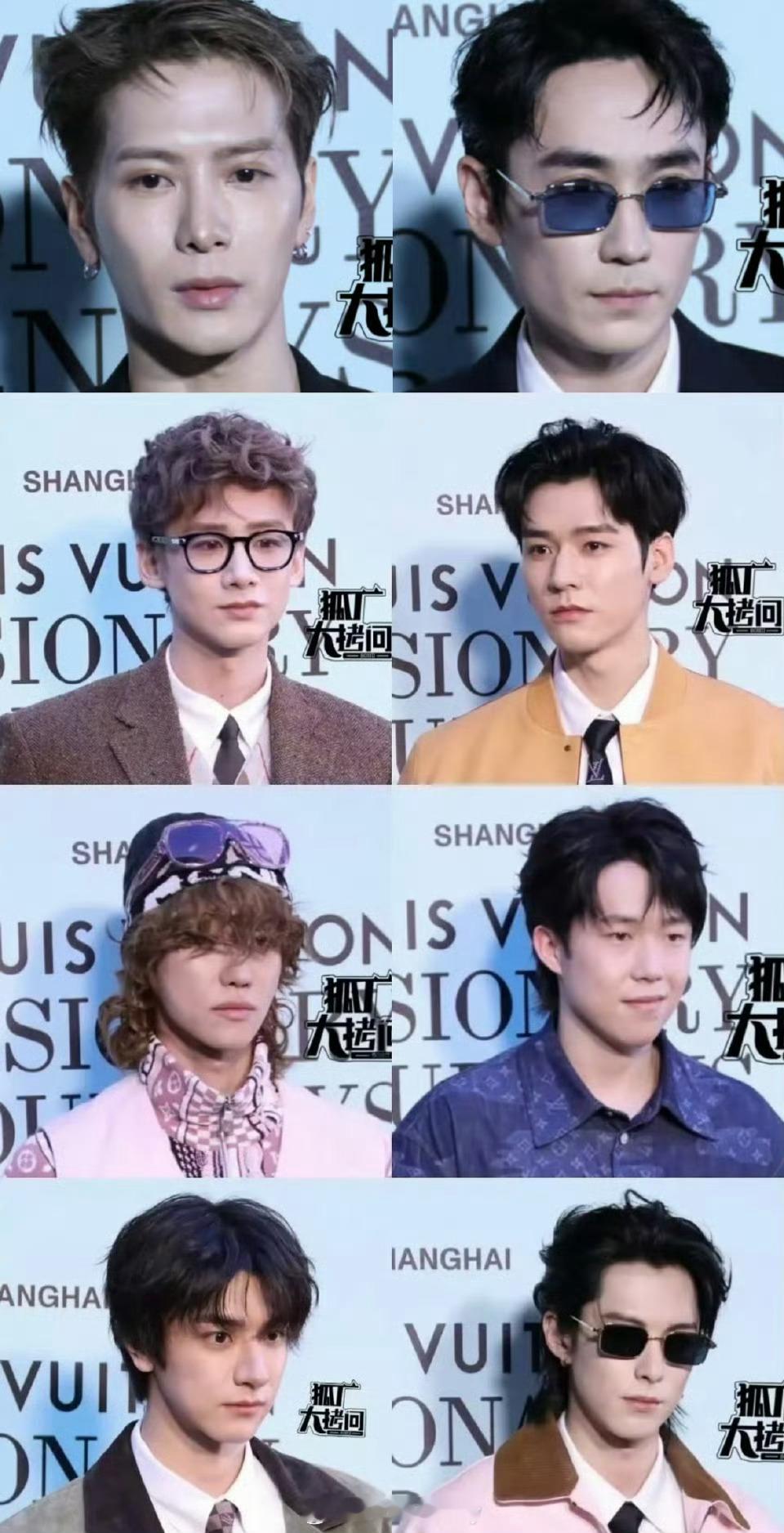 LV大秀男明星生图合集王嘉尔、朱一龙、白敬亭、龚俊、王鹤棣、林一、徐明浩、王楚钦