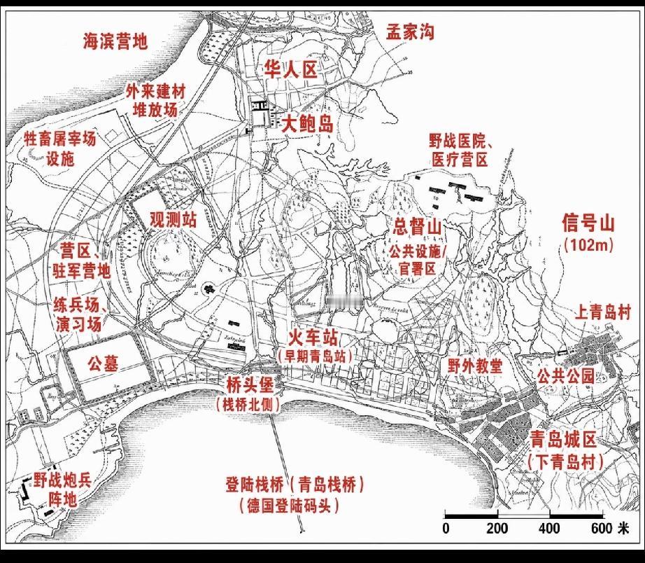 德国对青岛做的第一次城市规划，也就是说现在的火车站是公墓改的呀[笑着哭]