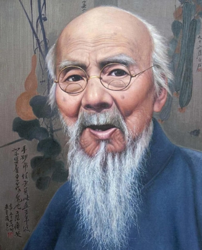 一天早晨，齐白石去买菜，看到一小伙子的白菜甚好：“白菜怎么卖？”没曾想，小伙子连