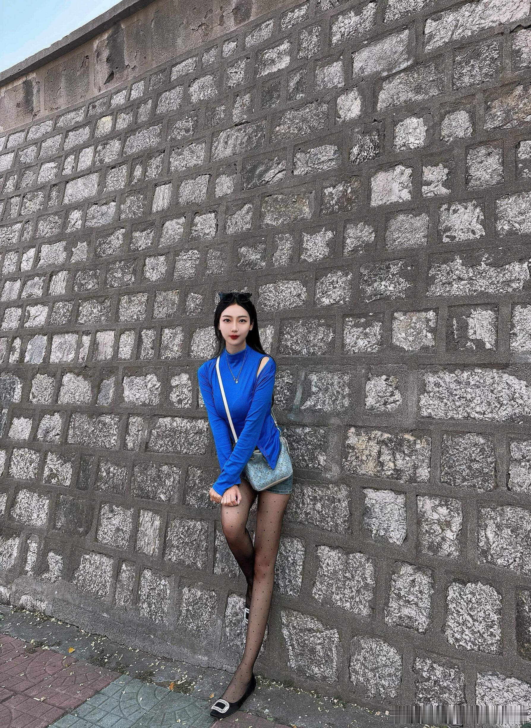 波点黑丝的美