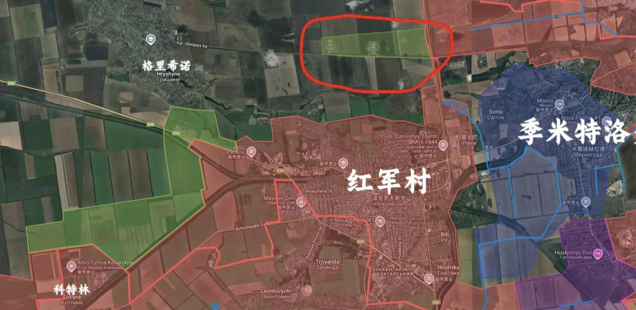 在红军城已被俄军占领、季米特洛夫被俄军围得水泄不通且30%以上城区被俄军占领的情