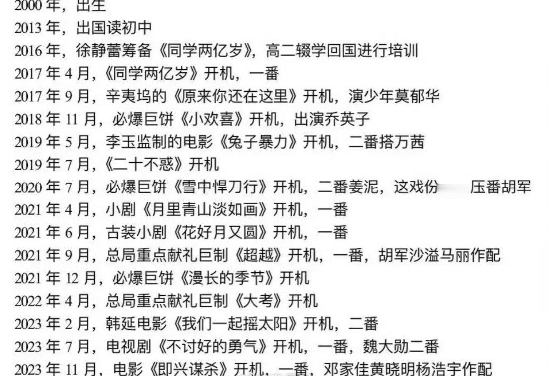 李庚希演技拍的只要我看过都还不错，小欢喜和二十不惑都挺好看的，漫长的季节封神